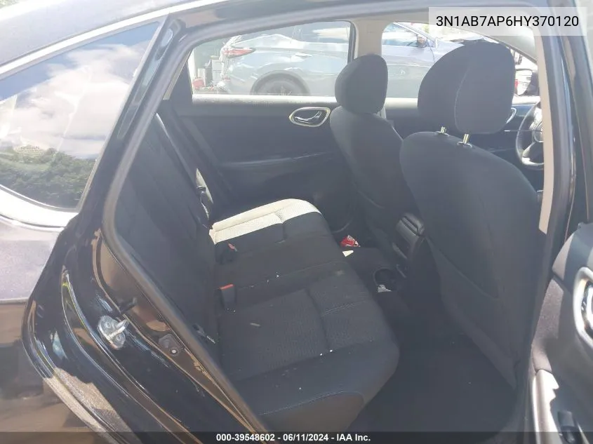 3N1AB7AP6HY370120 2017 Nissan Sentra Sr