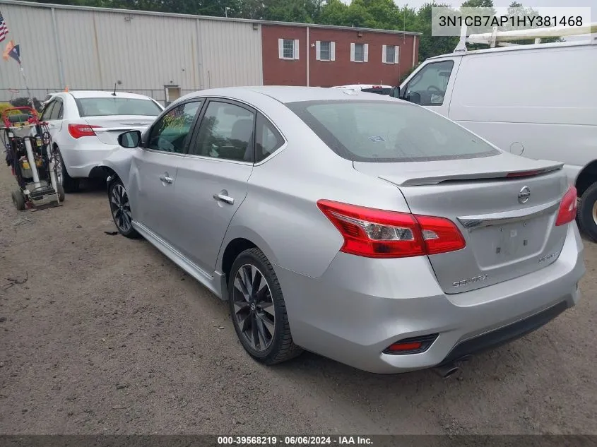 2017 Nissan Sentra Sr Turbo VIN: 3N1CB7AP1HY381468 Lot: 39568219