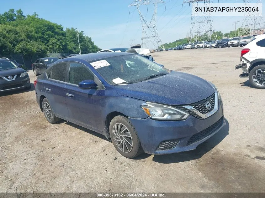 3N1AB7AP5HY235064 2017 Nissan Sentra S