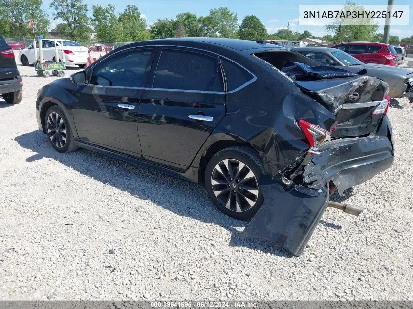 2017 Nissan Sentra Sr VIN: 3N1AB7AP3HY225147 Lot: 39641695