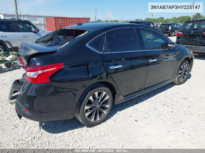 2017 Nissan Sentra Sr VIN: 3N1AB7AP3HY225147 Lot: 39641695