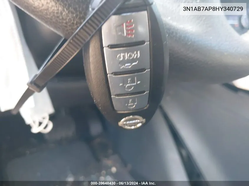 3N1AB7AP8HY340729 2017 Nissan Sentra Sv