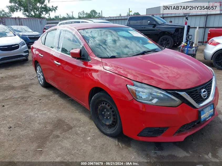 3N1AB7AP2HY354657 2017 Nissan Sentra Sv