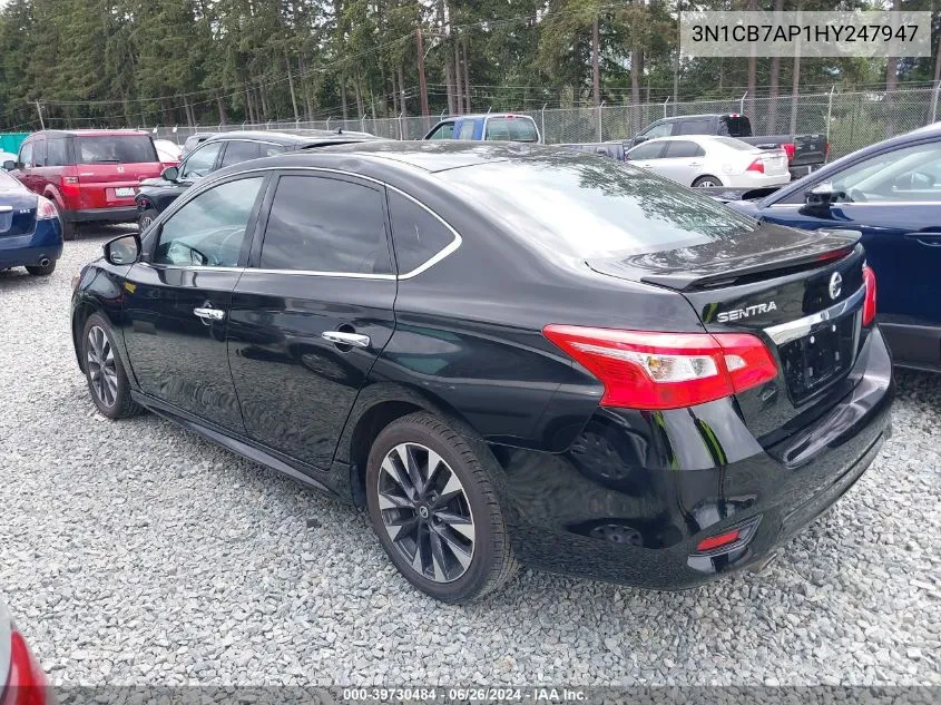 2017 Nissan Sentra Sr Turbo VIN: 3N1CB7AP1HY247947 Lot: 39730484