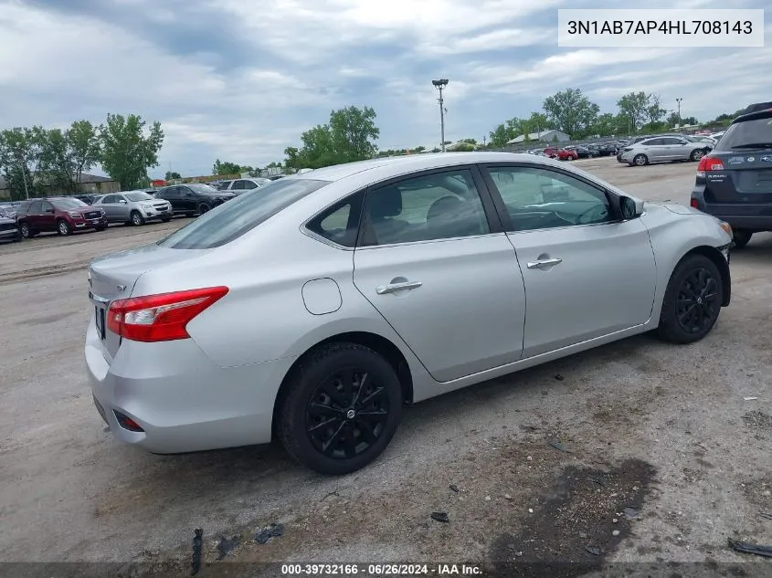 3N1AB7AP4HL708143 2017 Nissan Sentra Sv