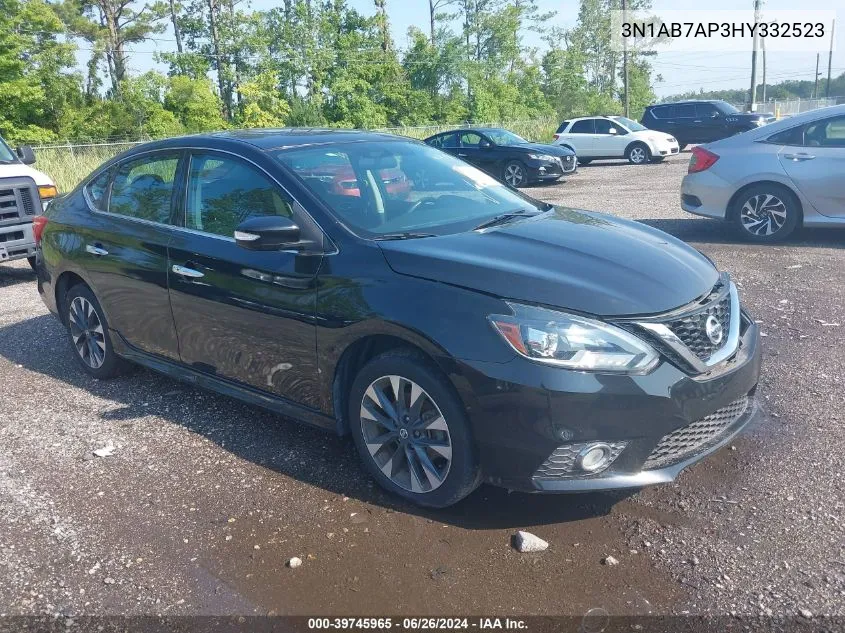 2017 Nissan Sentra Sr VIN: 3N1AB7AP3HY332523 Lot: 39745965