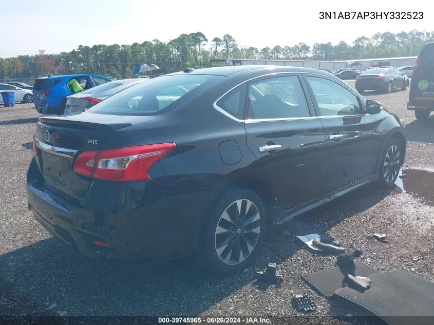 2017 Nissan Sentra Sr VIN: 3N1AB7AP3HY332523 Lot: 39745965