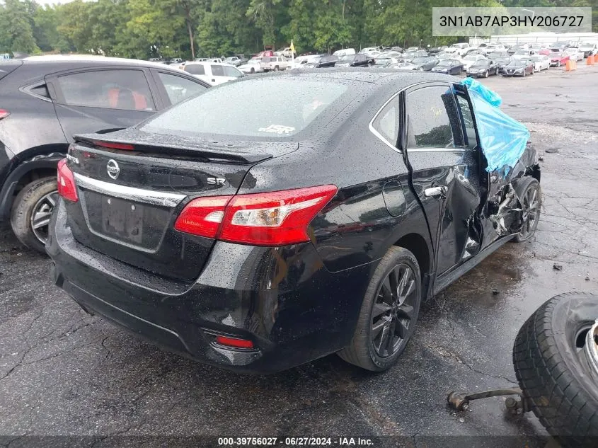 2017 Nissan Sentra Sr VIN: 3N1AB7AP3HY206727 Lot: 39756027