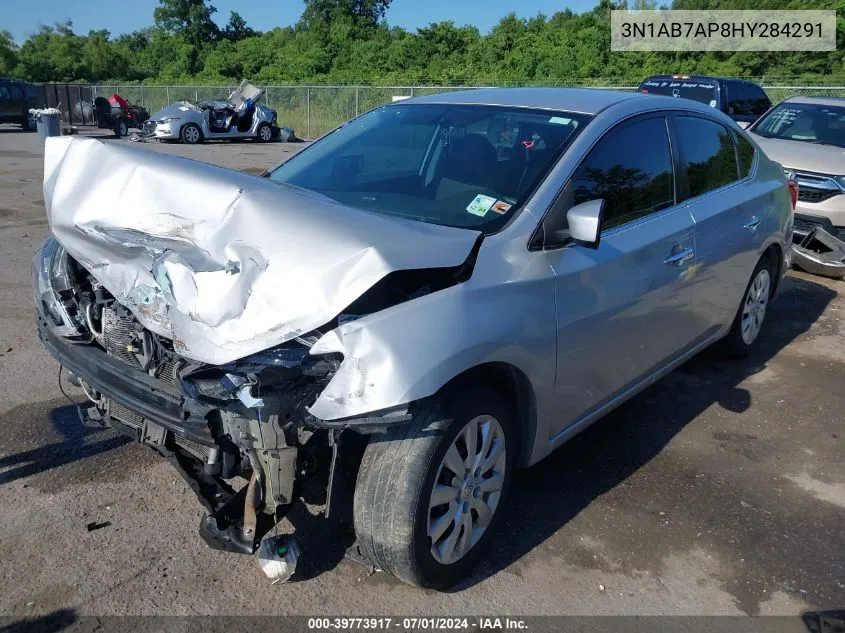 2017 Nissan Sentra Sv VIN: 3N1AB7AP8HY284291 Lot: 39773917