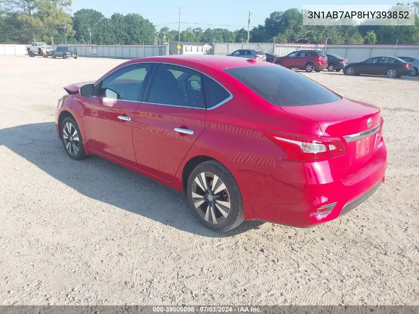 2017 Nissan Sentra Sl VIN: 3N1AB7AP8HY393852 Lot: 39800098