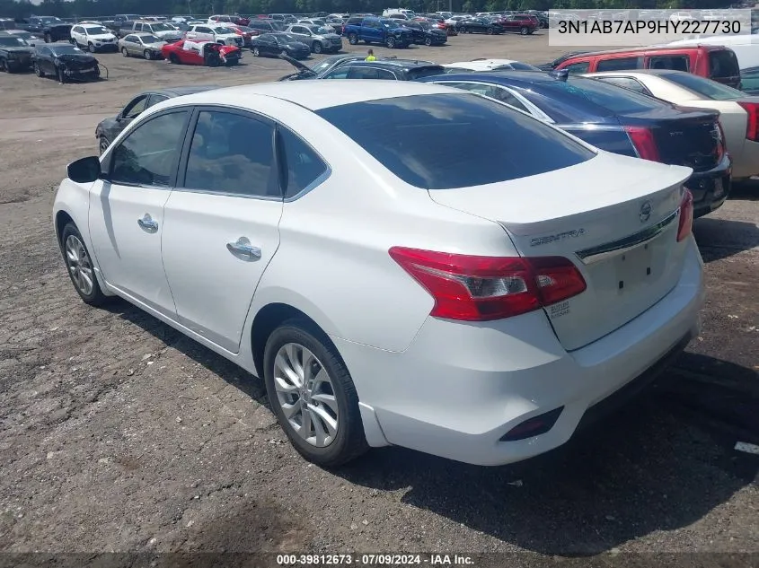 2017 Nissan Sentra S VIN: 3N1AB7AP9HY227730 Lot: 39812673