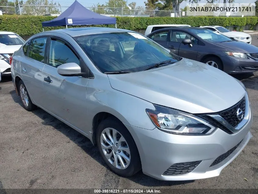 2017 Nissan Sentra Sv VIN: 3N1AB7AP0HY211741 Lot: 39816221