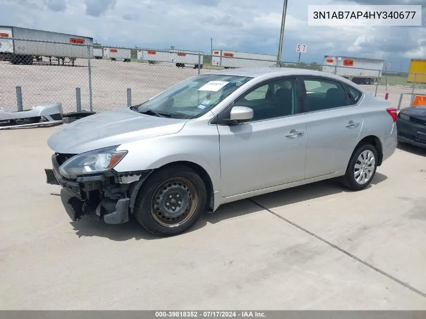 3N1AB7AP4HY340677 2017 Nissan Sentra S