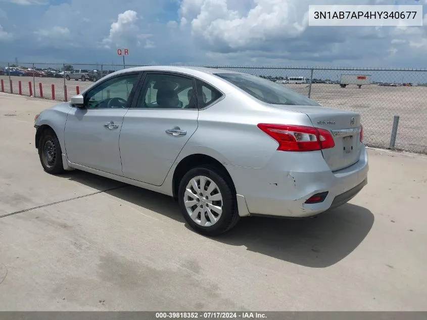 2017 Nissan Sentra S VIN: 3N1AB7AP4HY340677 Lot: 39818352