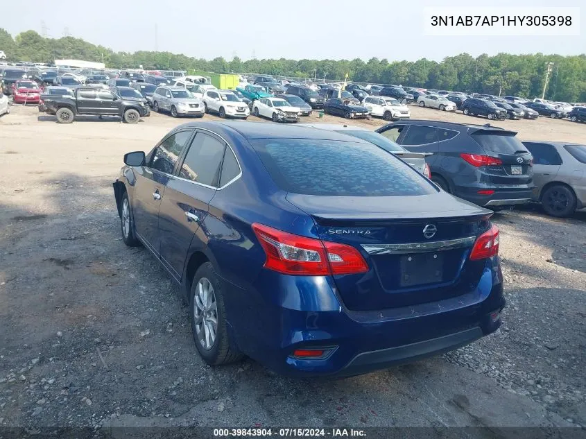 2017 Nissan Sentra S VIN: 3N1AB7AP1HY305398 Lot: 39843904