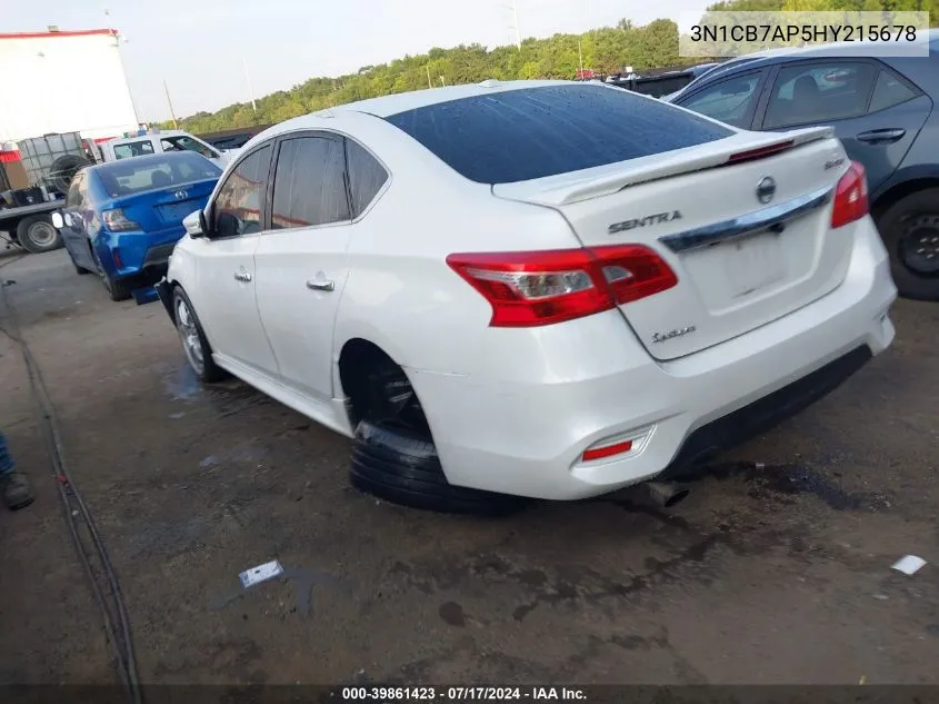 2017 Nissan Sentra Nismo/Sr Turbo VIN: 3N1CB7AP5HY215678 Lot: 39861423