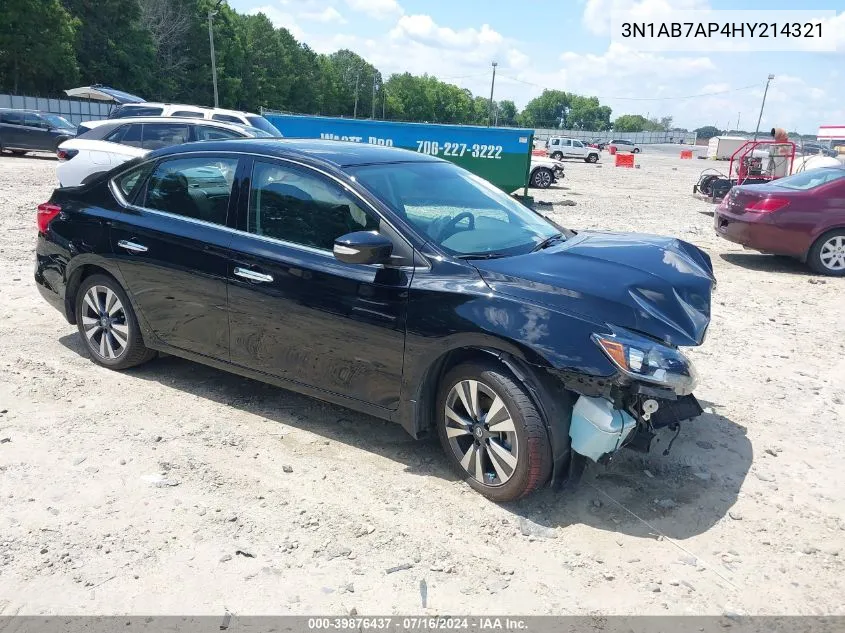 2017 Nissan Sentra Sl VIN: 3N1AB7AP4HY214321 Lot: 39876437