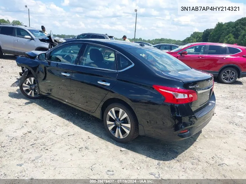 2017 Nissan Sentra Sl VIN: 3N1AB7AP4HY214321 Lot: 39876437