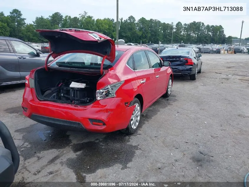 2017 Nissan Sentra Sv VIN: 3N1AB7AP3HL713088 Lot: 39881896