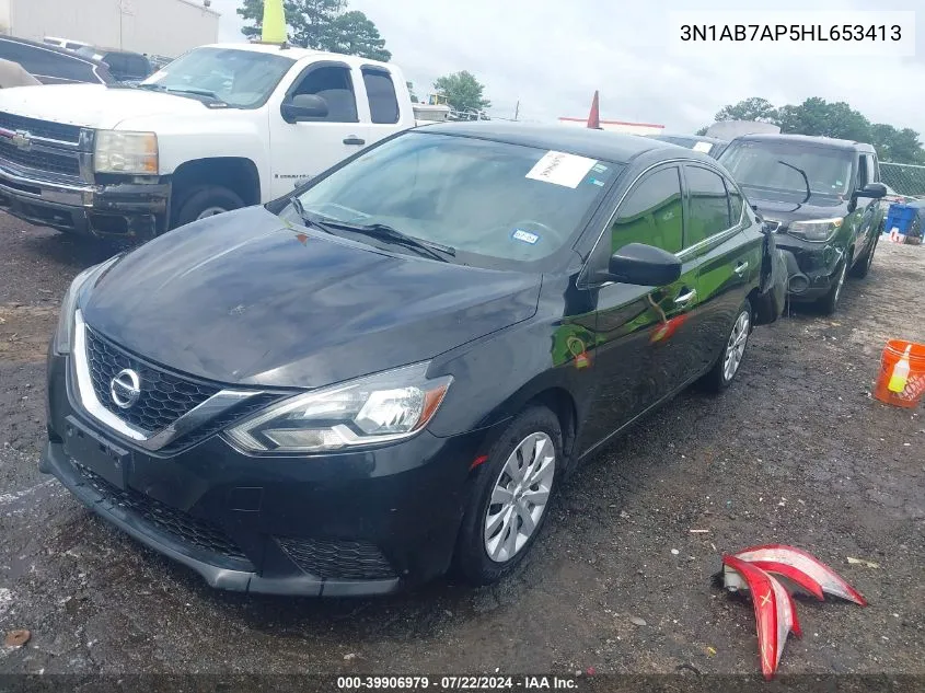 2017 Nissan Sentra Sv VIN: 3N1AB7AP5HL653413 Lot: 39906979