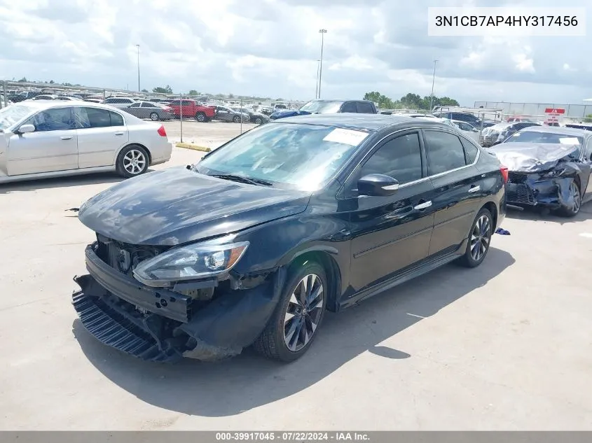 3N1CB7AP4HY317456 2017 Nissan Sentra Sr Turbo