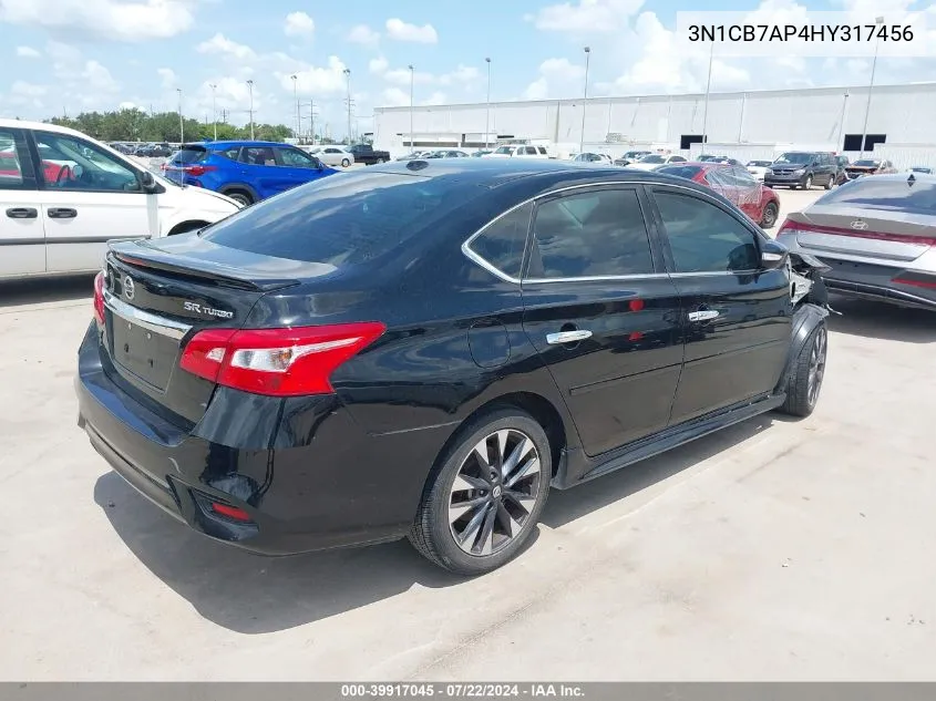 3N1CB7AP4HY317456 2017 Nissan Sentra Sr Turbo