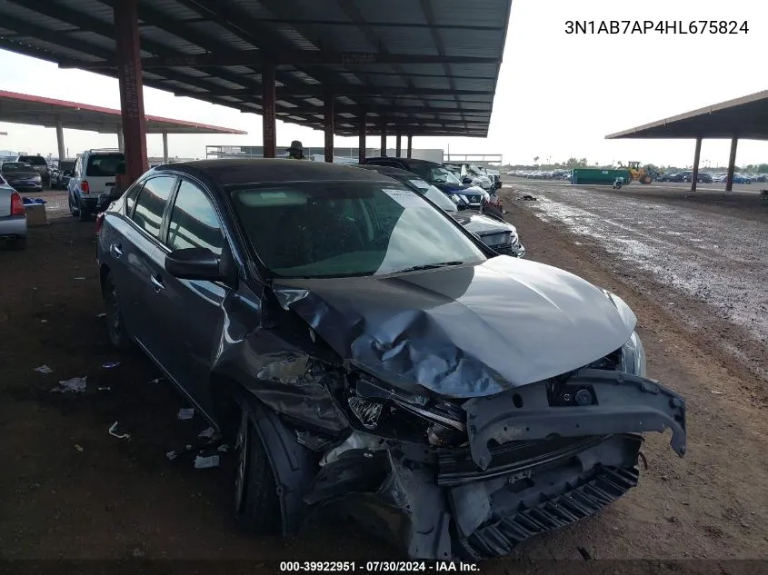 3N1AB7AP4HL675824 2017 Nissan Sentra S/Sv/Sr/Sl