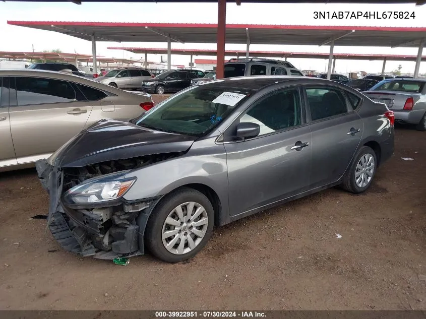 3N1AB7AP4HL675824 2017 Nissan Sentra S/Sv/Sr/Sl