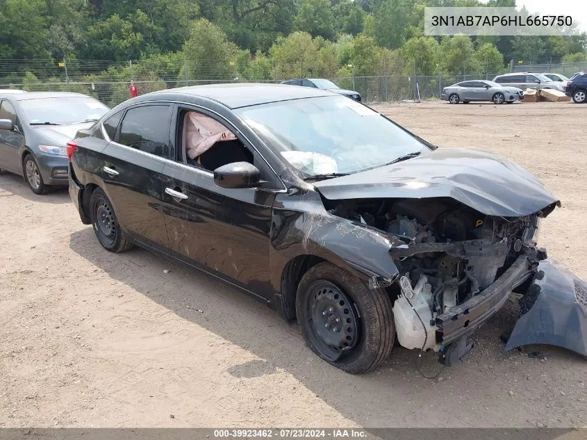 3N1AB7AP6HL665750 2017 Nissan Sentra Sv