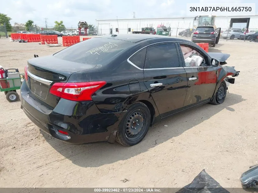 3N1AB7AP6HL665750 2017 Nissan Sentra Sv