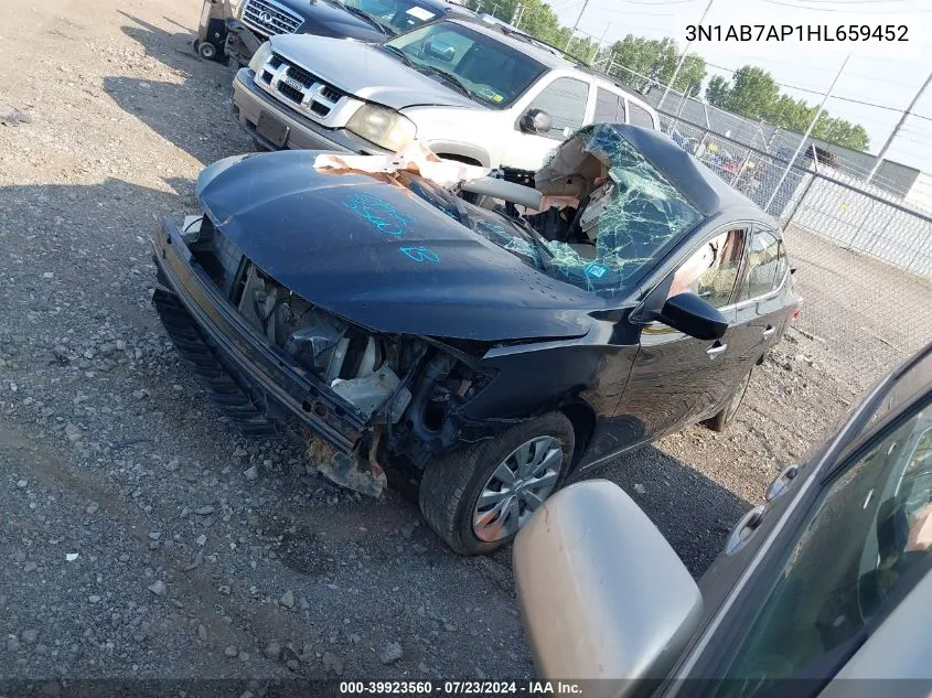 2017 Nissan Sentra Sv VIN: 3N1AB7AP1HL659452 Lot: 39923560