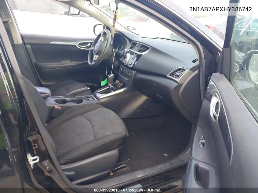 3N1AB7APXHY386742 2017 Nissan Sentra Sr