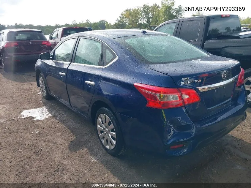 2017 Nissan Sentra Sv VIN: 3N1AB7AP9HY293369 Lot: 39944845