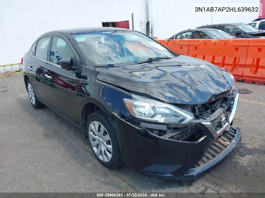 2017 Nissan Sentra Sv VIN: 3N1AB7AP2HL639632 Lot: 39960261