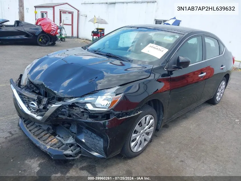 2017 Nissan Sentra Sv VIN: 3N1AB7AP2HL639632 Lot: 39960261