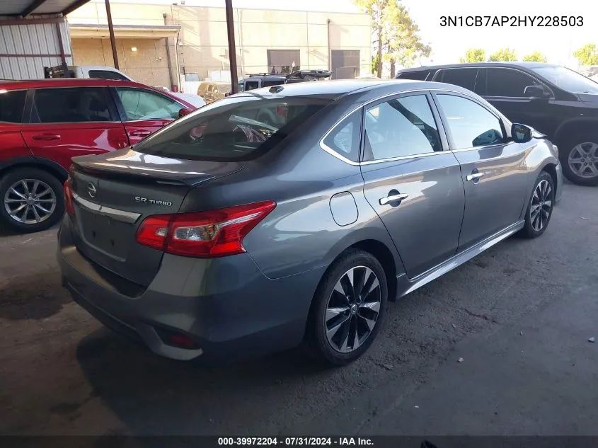 3N1CB7AP2HY228503 2017 Nissan Sentra Sr Turbo