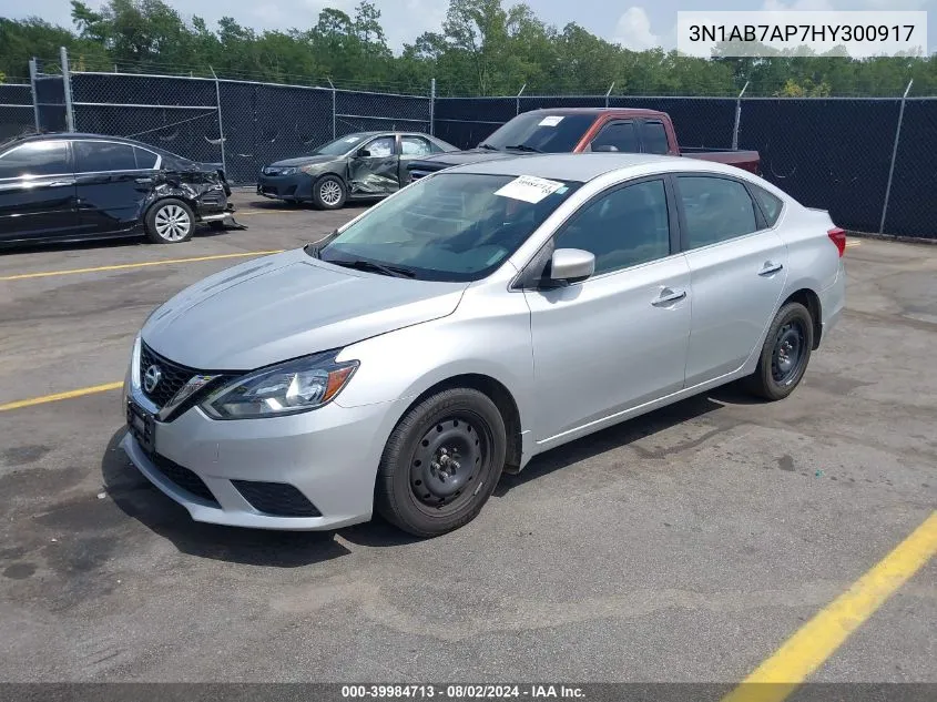 2017 Nissan Sentra S VIN: 3N1AB7AP7HY300917 Lot: 39984713