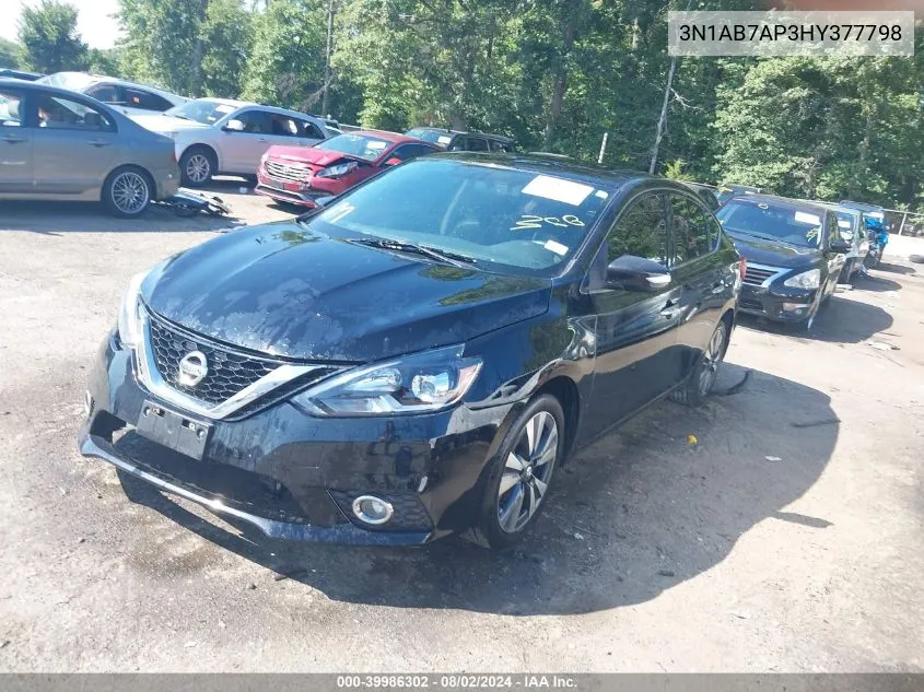 2017 Nissan Sentra Sl VIN: 3N1AB7AP3HY377798 Lot: 39986302