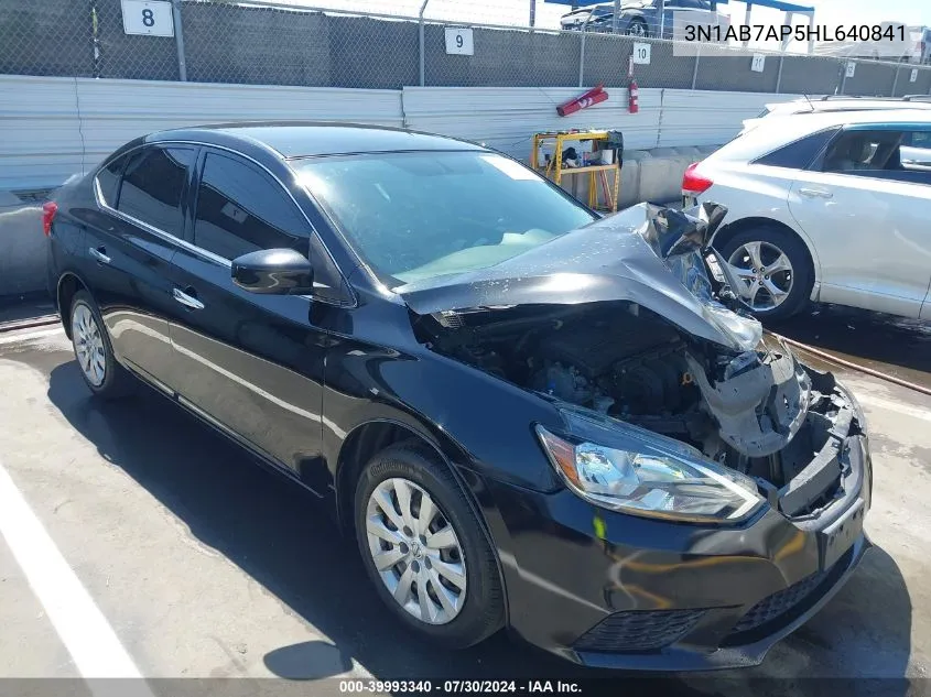 2017 Nissan Sentra Sv VIN: 3N1AB7AP5HL640841 Lot: 39993340