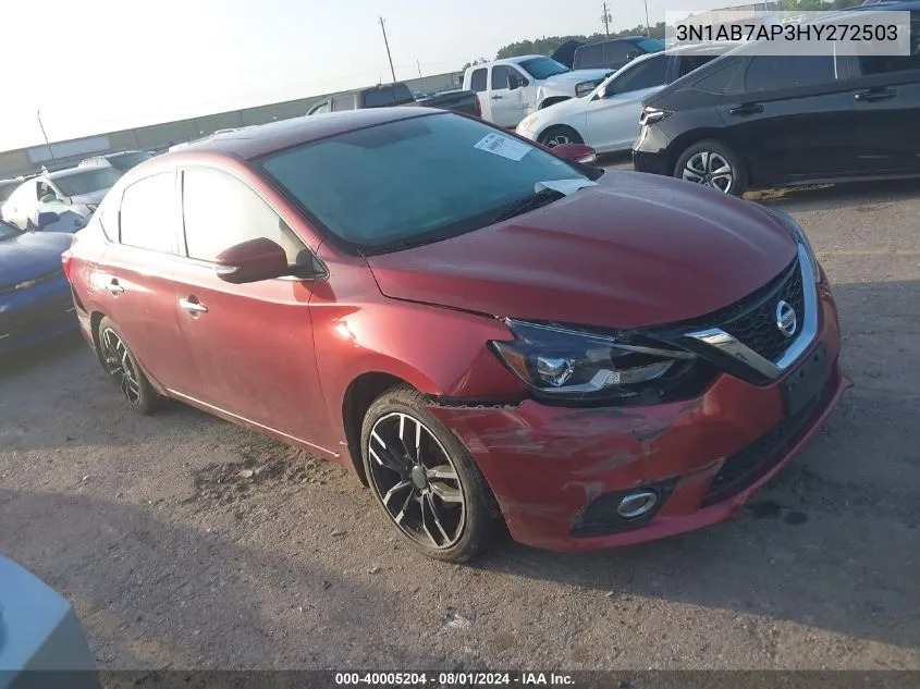 3N1AB7AP3HY272503 2017 Nissan Sentra Sl