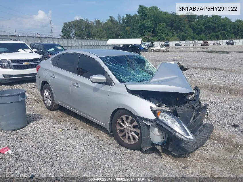 2017 Nissan Sentra S VIN: 3N1AB7AP5HY291022 Lot: 40022847