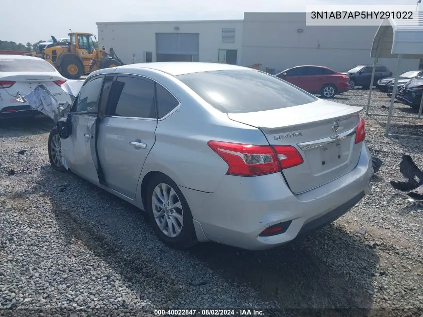 2017 Nissan Sentra S VIN: 3N1AB7AP5HY291022 Lot: 40022847