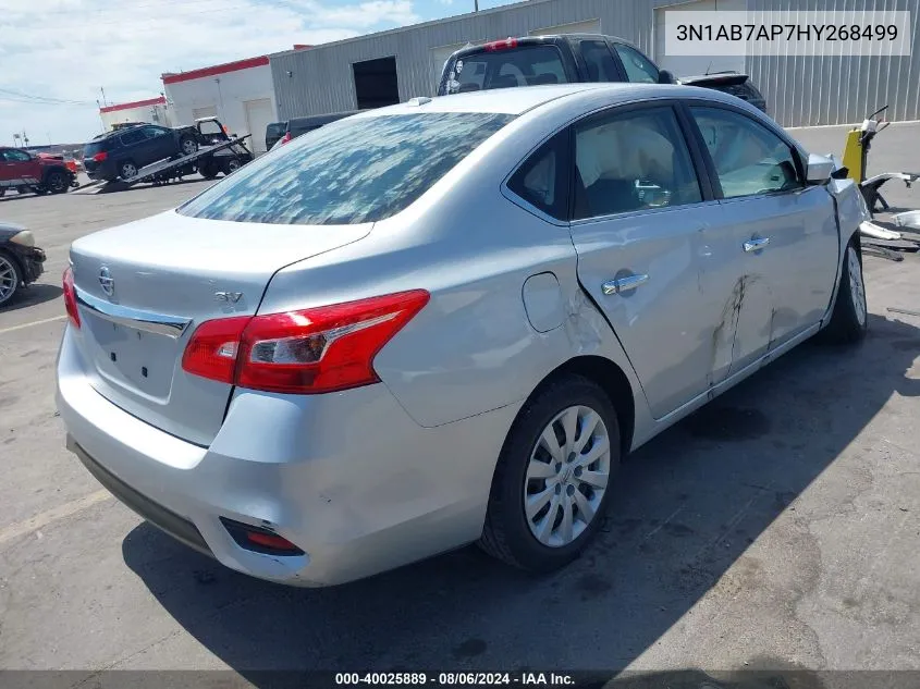 2017 Nissan Sentra Sv VIN: 3N1AB7AP7HY268499 Lot: 40025889