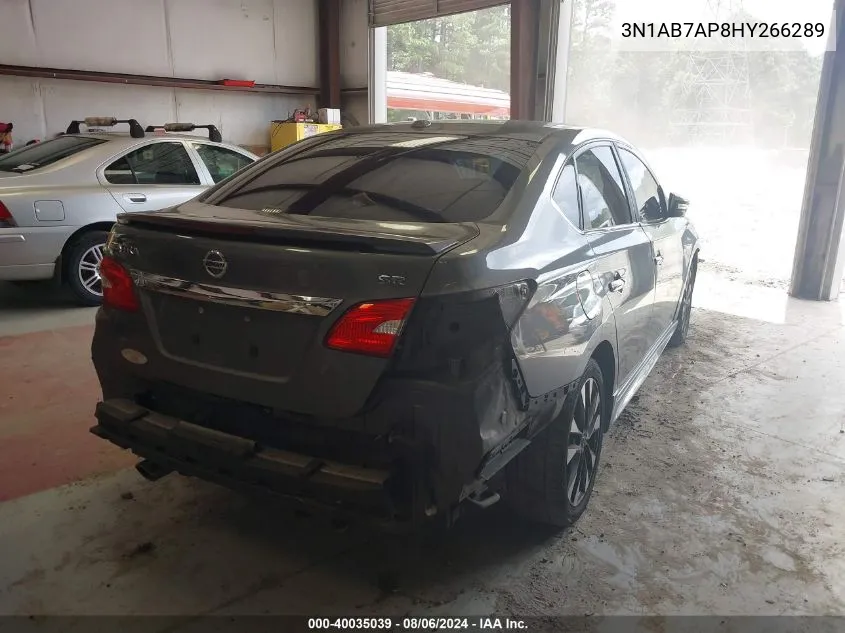 2017 Nissan Sentra Sr VIN: 3N1AB7AP8HY266289 Lot: 40035039