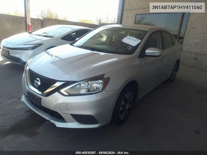 2017 Nissan Sentra S/Sl/Sr/Sv VIN: 3N1AB7AP1HY411060 Lot: 40035267