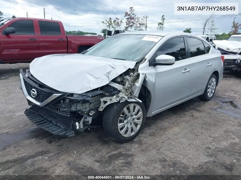 2017 Nissan Sentra S VIN: 3N1AB7AP7HY268549 Lot: 40044801