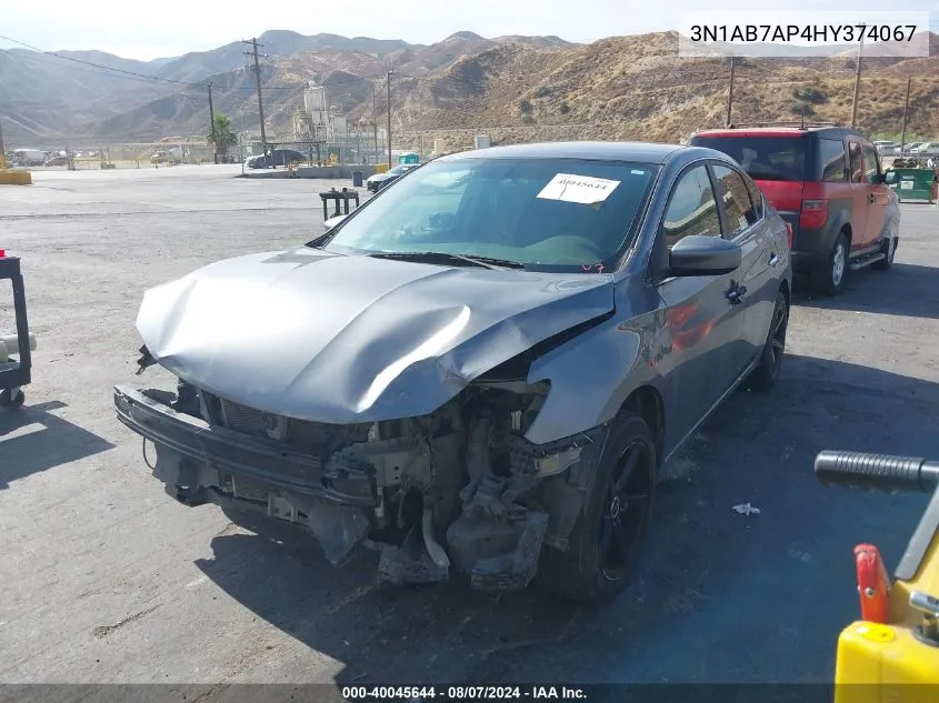 3N1AB7AP4HY374067 2017 Nissan Sentra Sv