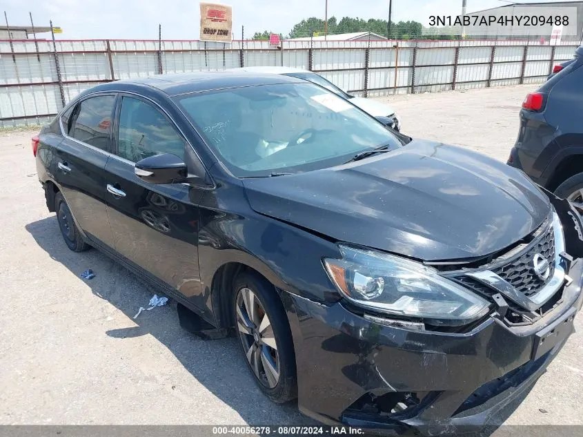 2017 Nissan Sentra S/Sl/Sr/Sv VIN: 3N1AB7AP4HY209488 Lot: 40056278