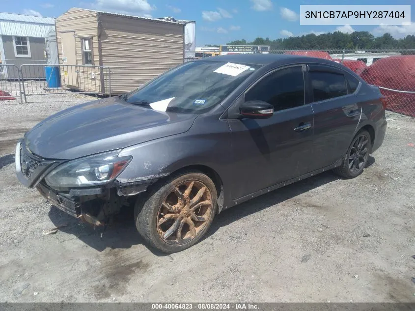 2017 Nissan Sentra Nismo VIN: 3N1CB7AP9HY287404 Lot: 40064823