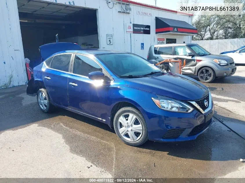 3N1AB7AP8HL661389 2017 Nissan Sentra Sv